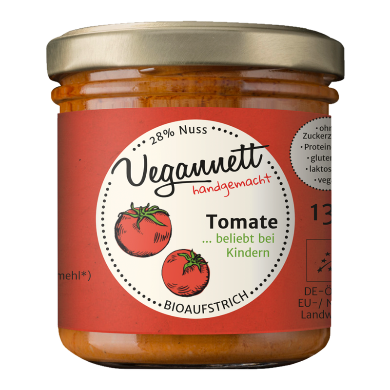 Bio Brotaufstrich Tomate mit Cashew & Erdnuss