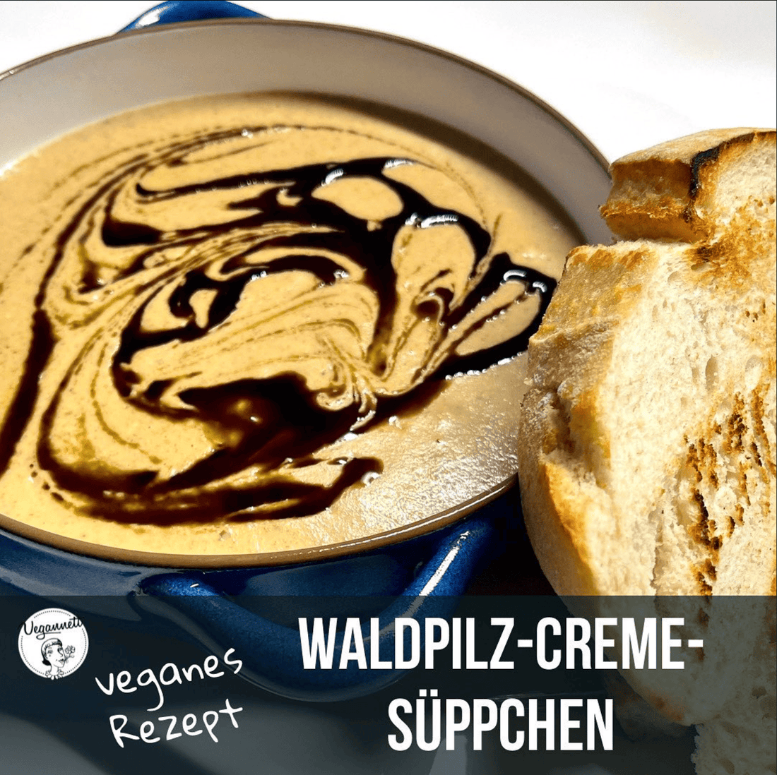Cremiger Waldgenuss – Veganes Pilzsüppchen mit Vegannett Austernpilz
