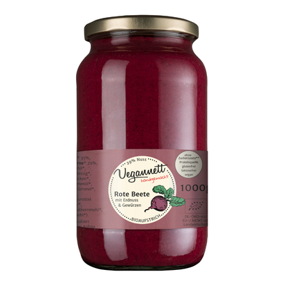 Bio Brotaufstrich Rote Beete mit Erdnuss & Gewürzen