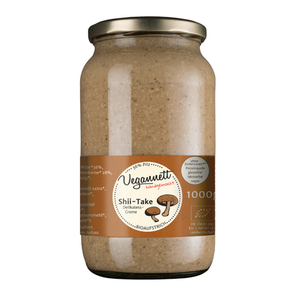 Bio Brotaufstrich Shii-Take mit Sonnenblumenkernen
