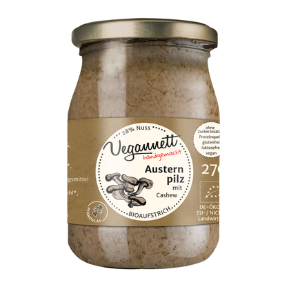 Bio Brotaufstrich Austernpilz mit Cashew