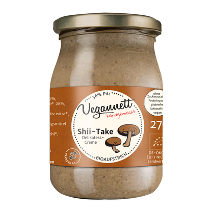 Bio Brotaufstrich Shii-Take mit Sonnenblumenkernen