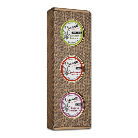 Bio Geschenkbox HANF – 3 Sorten à 50 g