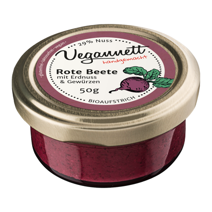 Bio Brotaufstrich Rote Beete mit Erdnuss & Gewürzen