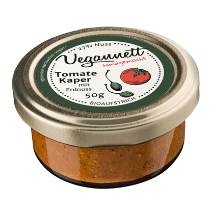 Bio Brotaufstrich Tomate-Kaper mit Erdnuss